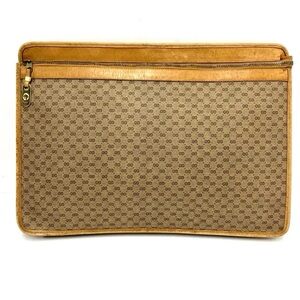 Gucci Brown and Tan Clutch